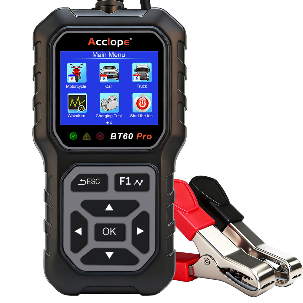 Acclope front panel showing screen and controls for fast diagnostics