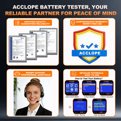 Acclope BT60 PRO QR code cloud report on screen for instant sharing and printing