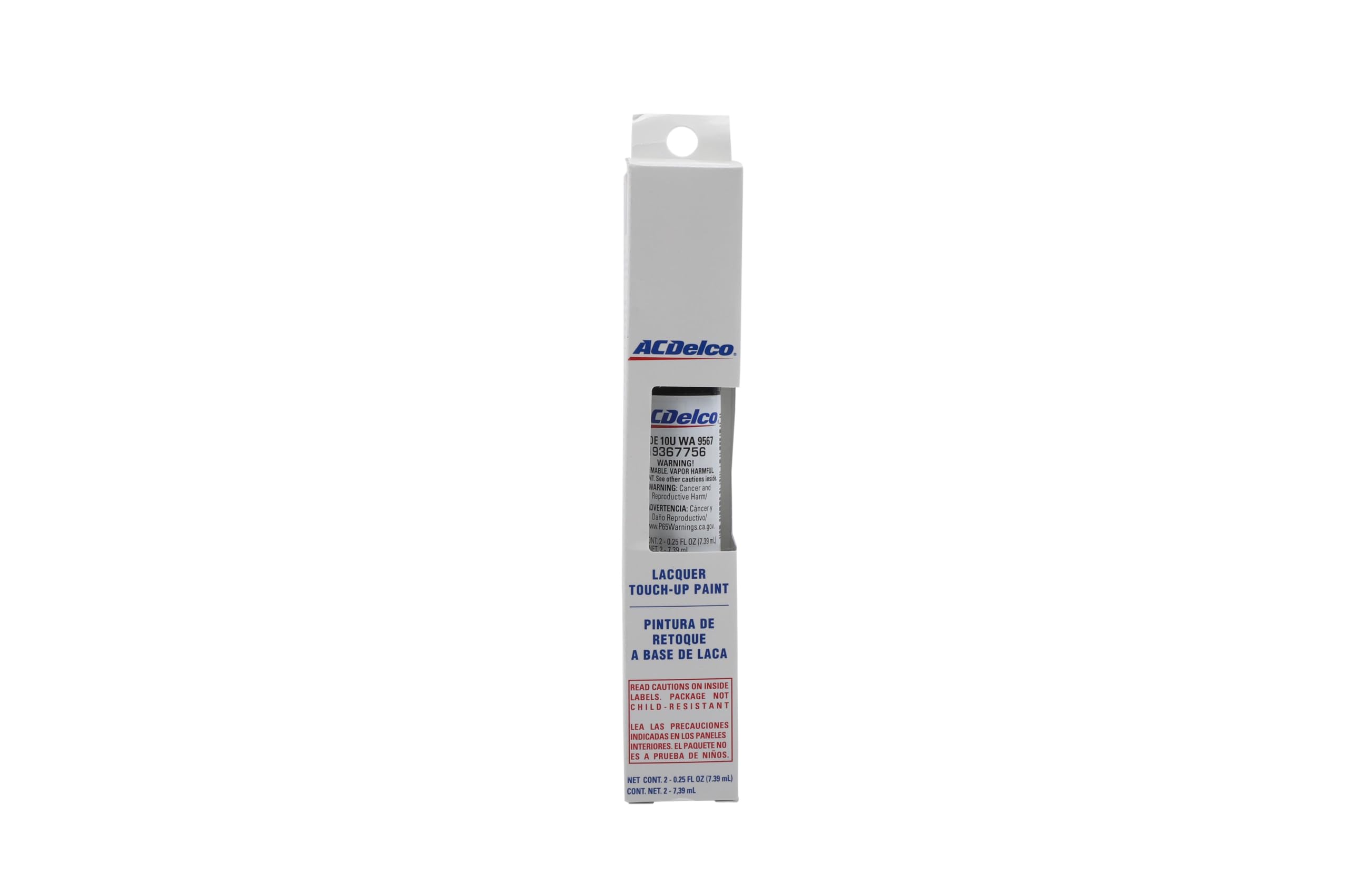ACDelco front packaging showing Arctic White touch‑up pen and benefits