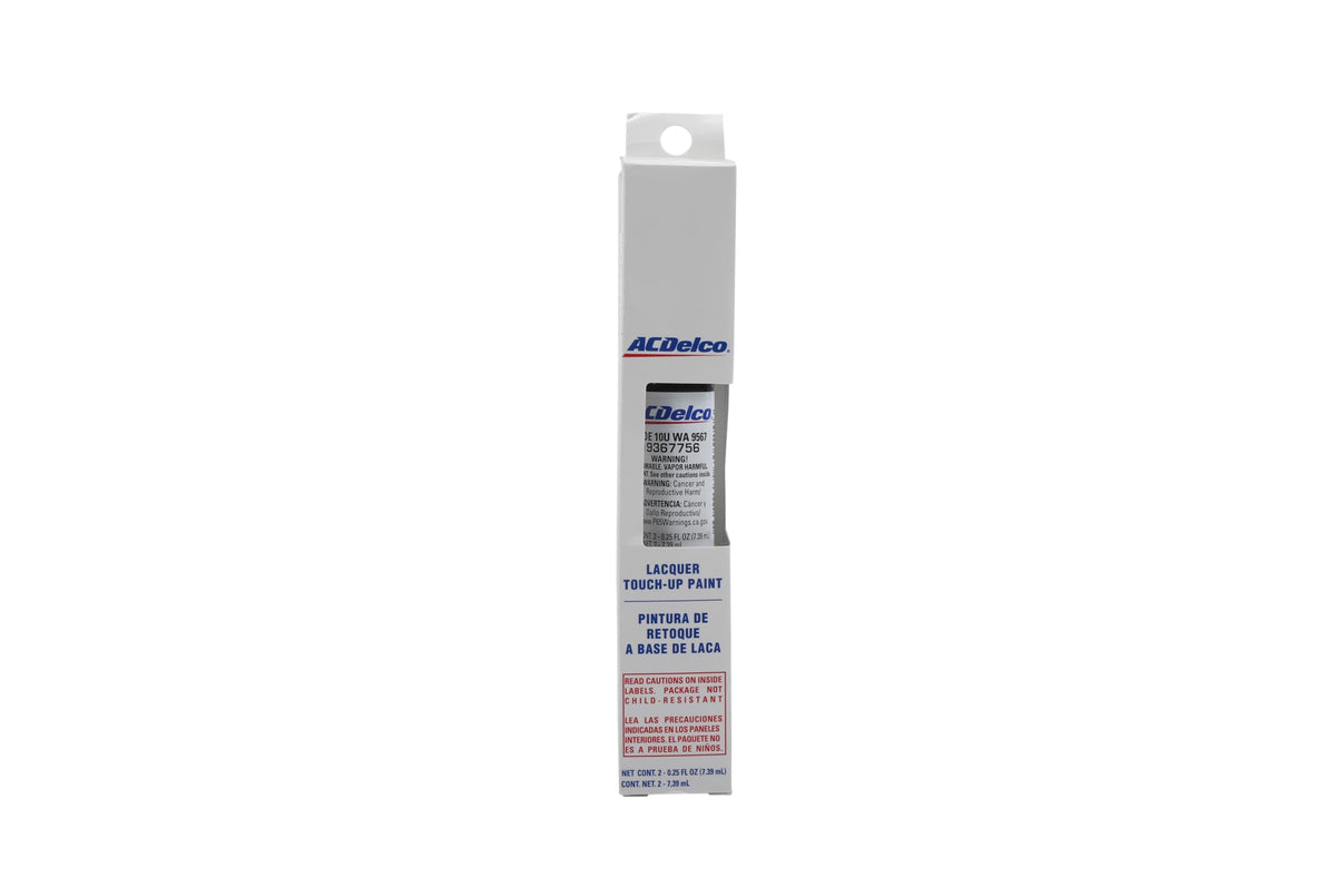ACDelco front packaging showing Arctic White touch‑up pen and benefits