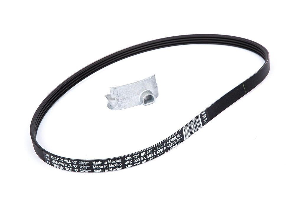 ACDelco belt kit front packaging showing part number and OE fitment benefits