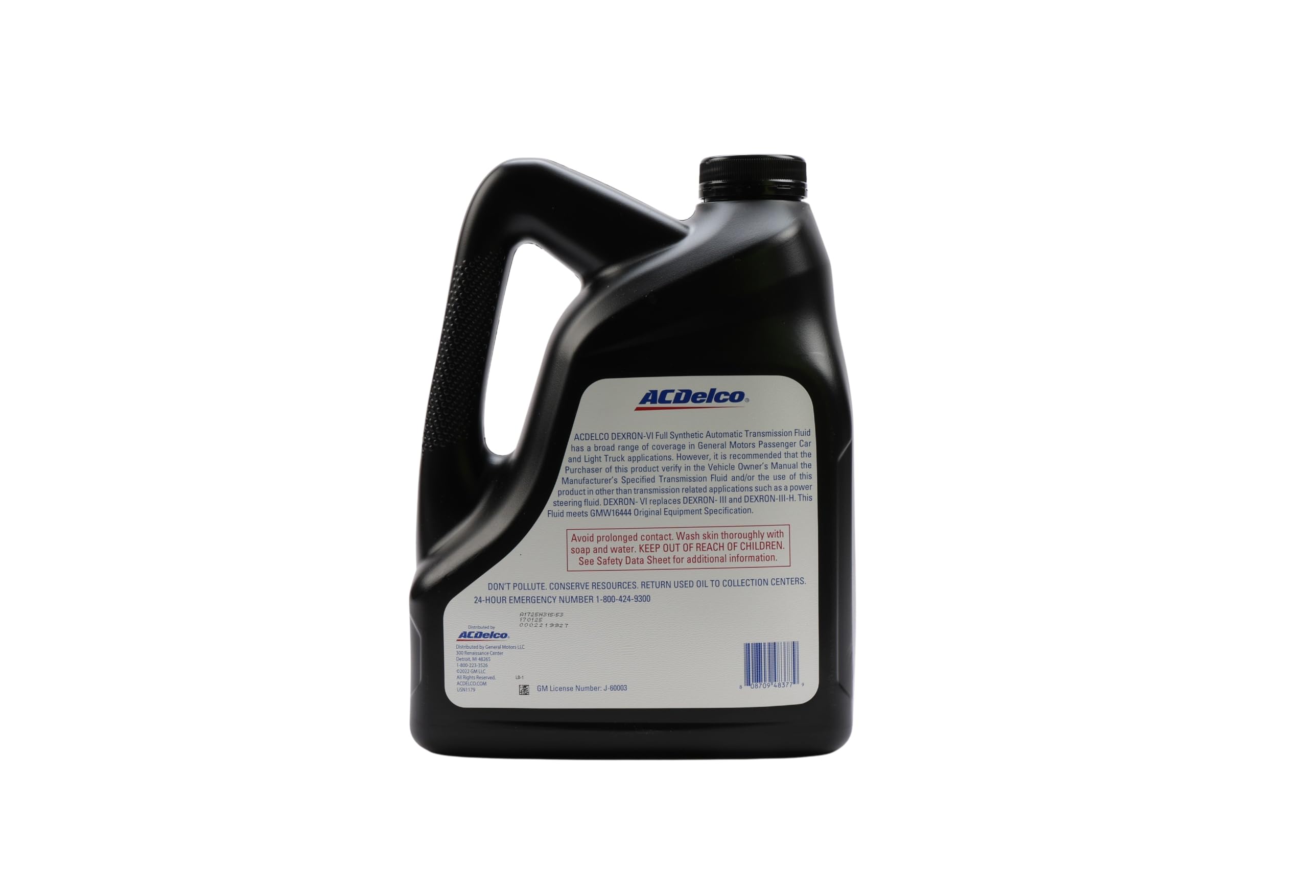 ACDelco pouring spout closeup demonstrating easy pour and no-drip design for clean service