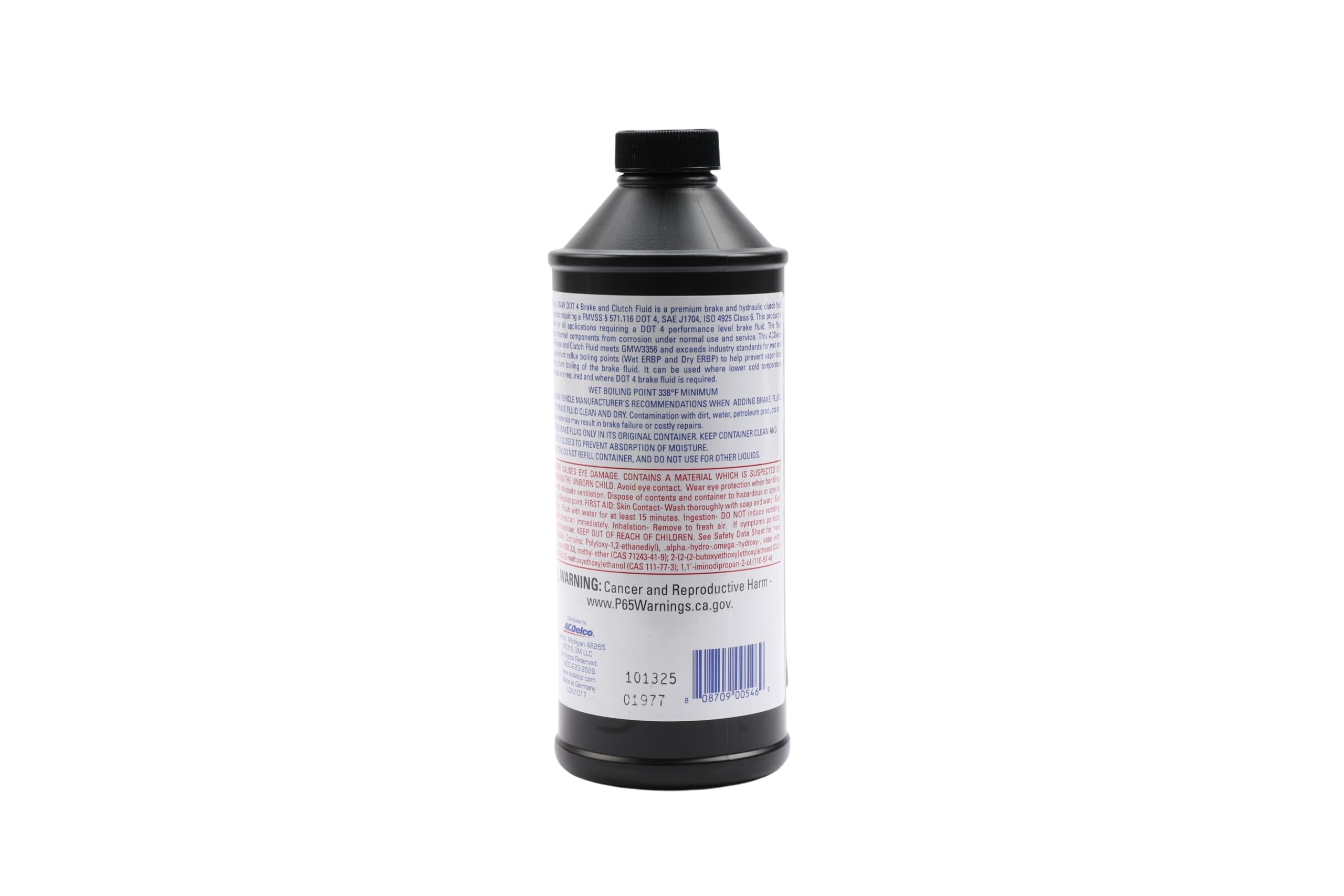 ACDelco fluid pouring into brake reservoir demonstrating easy refill