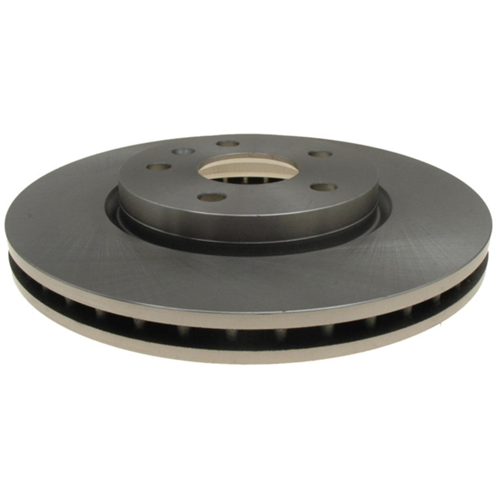 ACDelco front rotor face showing smooth surface and even pad contact benefit