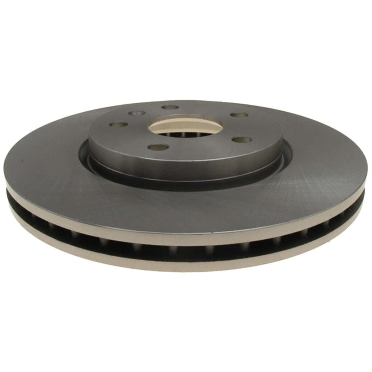 ACDelco front rotor face showing smooth surface and even pad contact benefit