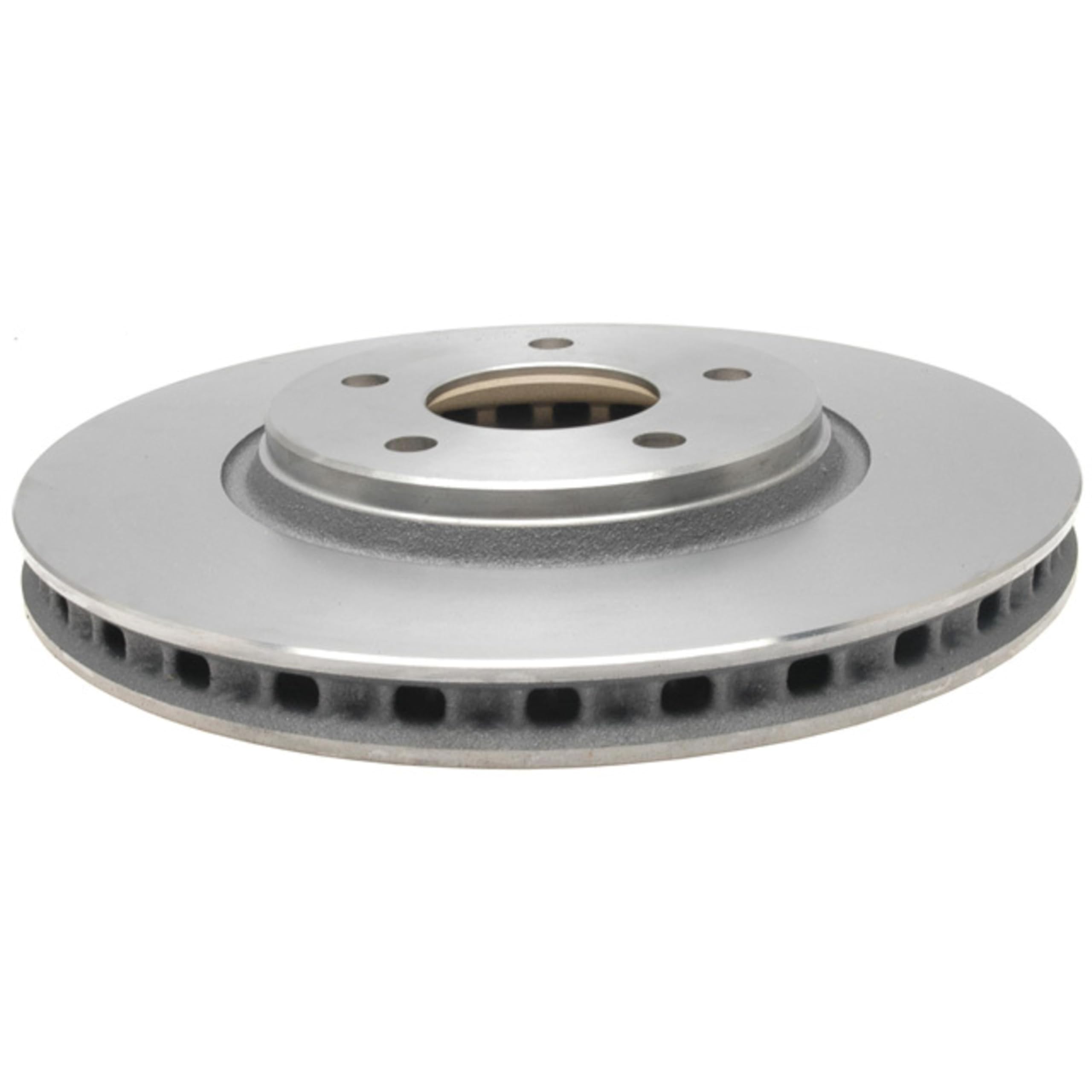 ACDelco front rotor packaging and label showing model and fitment benefits