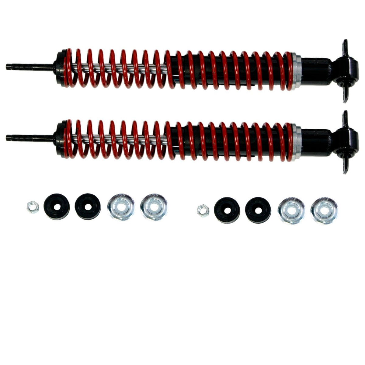 ACDelco front view showing shock and spring, improves ride stability