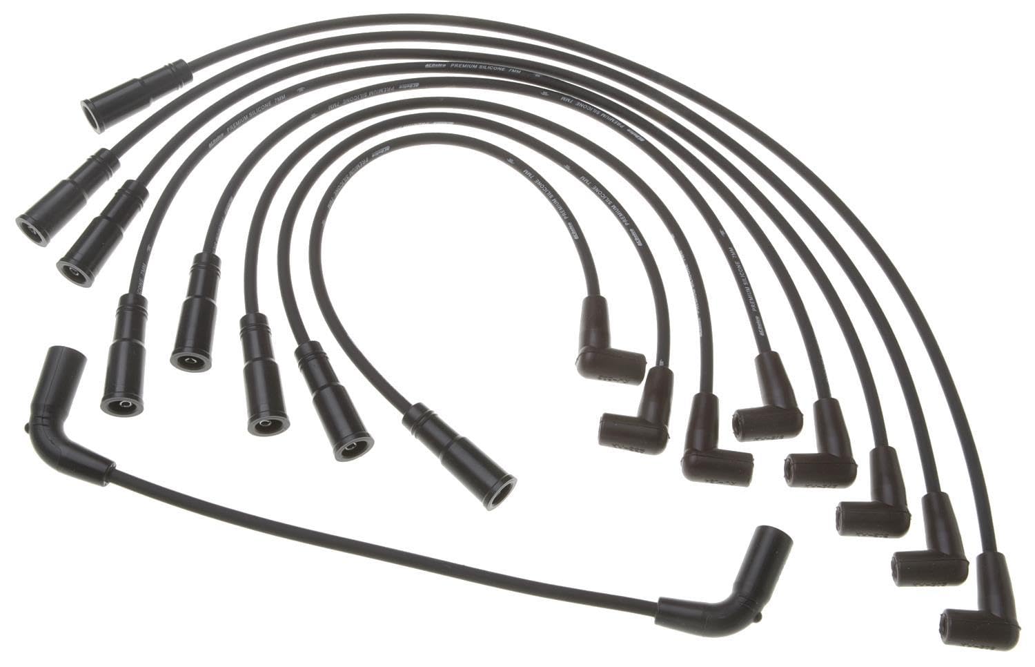 ACDelco Gold 9718Q front view showing full wire set and packaging, reliable replacement benefit