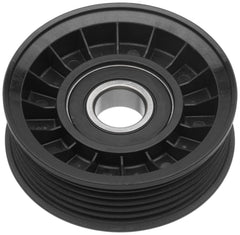 ACDelco Gold pulley close-up of bearing and flange for smooth rotation and reduced belt noise