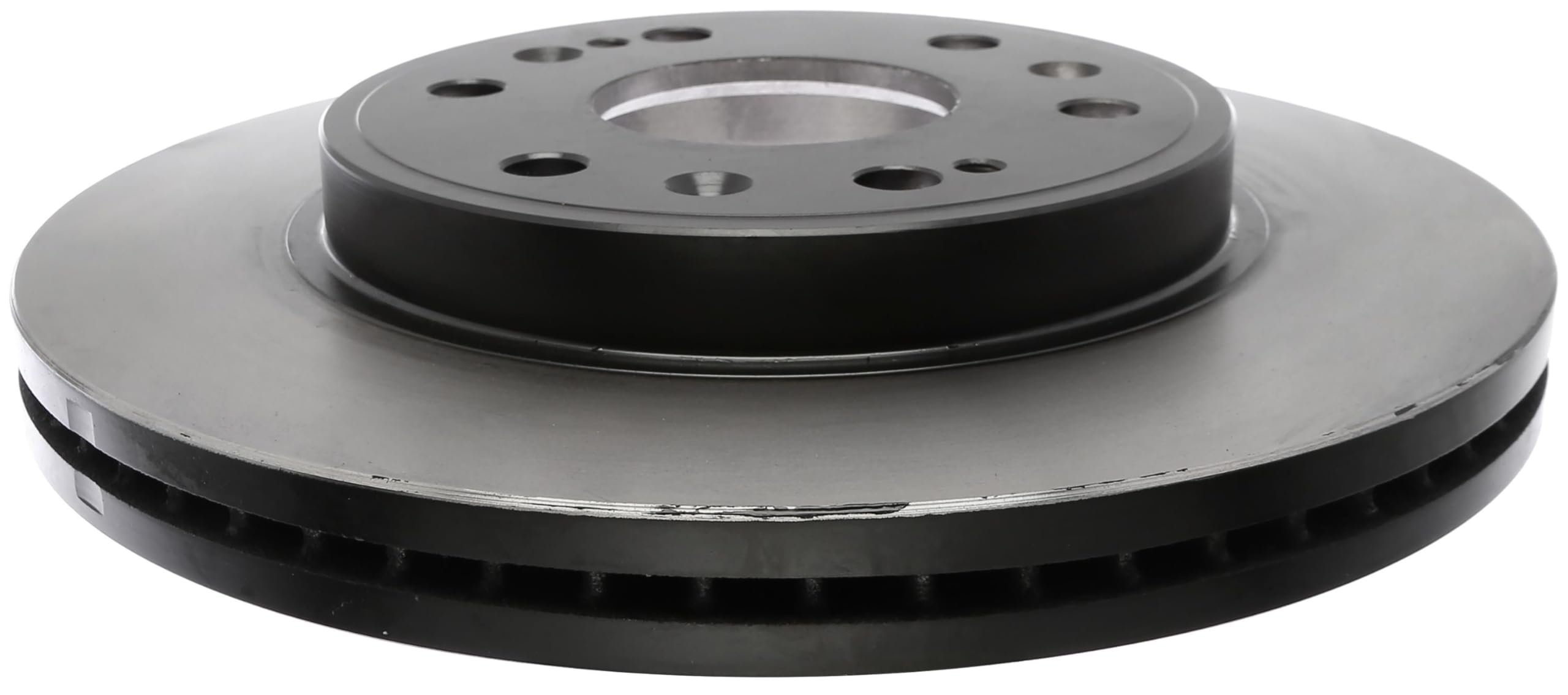 ACDelco Gold front rotor profile showing rotor face and hub, ensuring OE fit