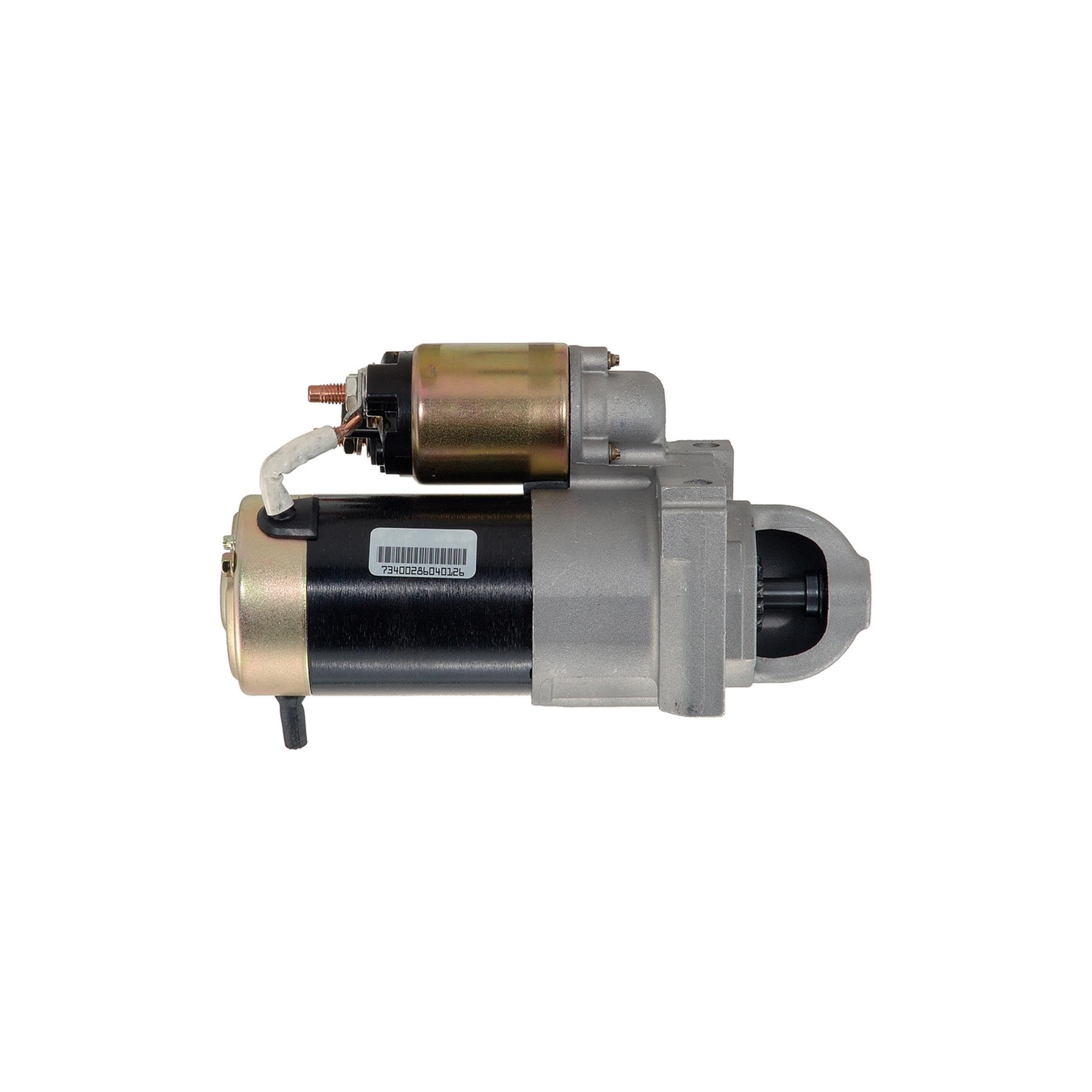 ACDelco Gold starter next to ruler showing dimensions for accurate fit verification