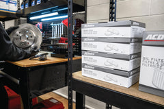 ACDelco installed front brake pads on vehicle demonstrating fit and performance