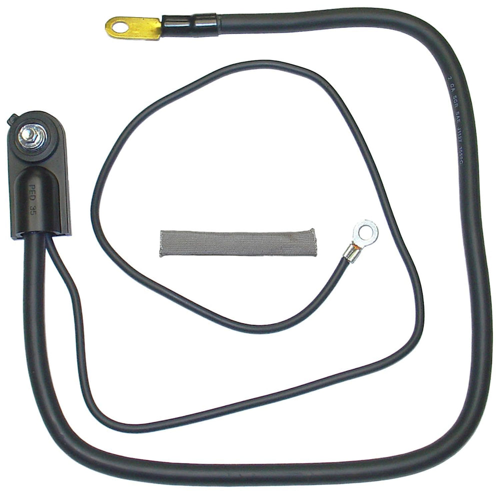 ACDelco negative cable front assembly showing full cable and cast lead terminal for reliable grounding