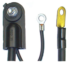 ACDelco close-up of cast lead terminal and insulation overlap highlighting corrosion protection