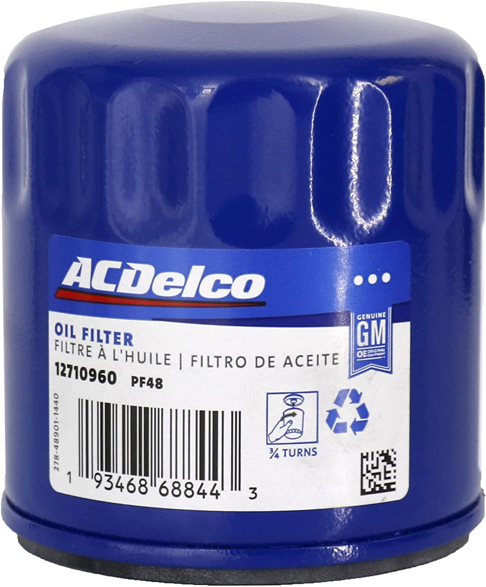 ACDelco PF48 filter media close-up illustrating multilayer filtration for cleaner oil
