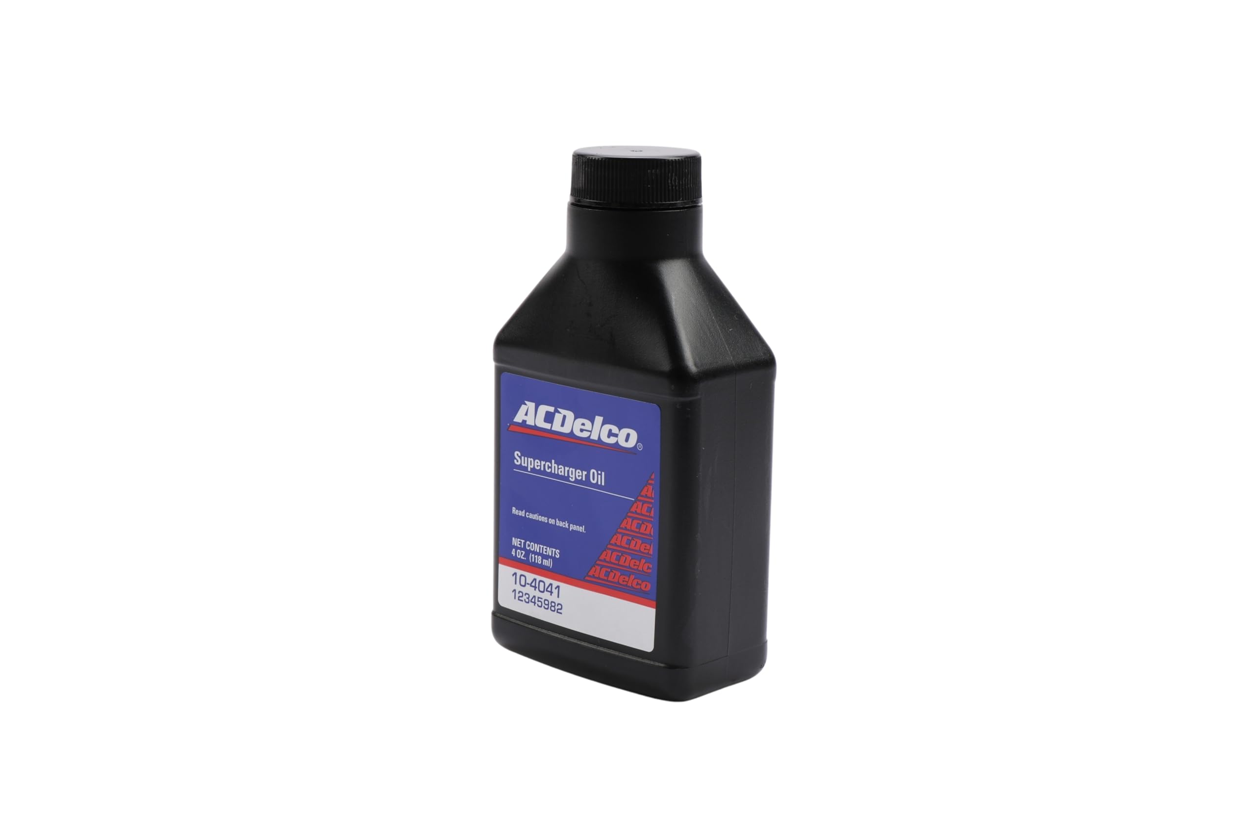 ACDelco being poured into a supercharger reservoir for clean service