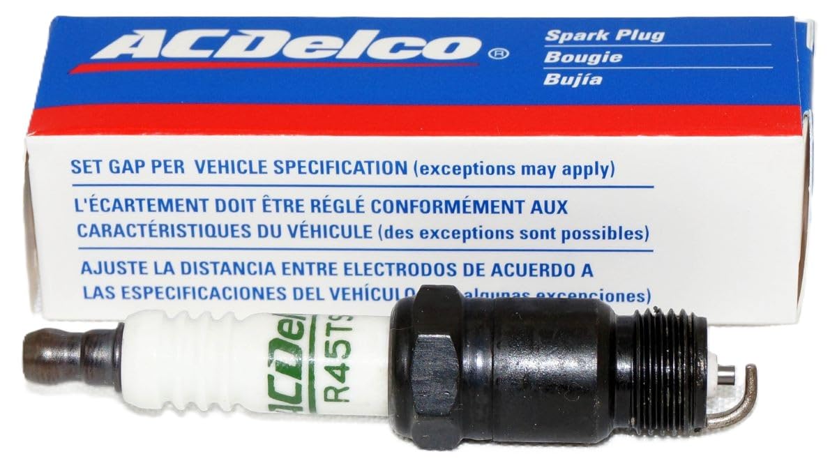 ACDelco front-of-box showing eight spark plugs and value rebate benefit