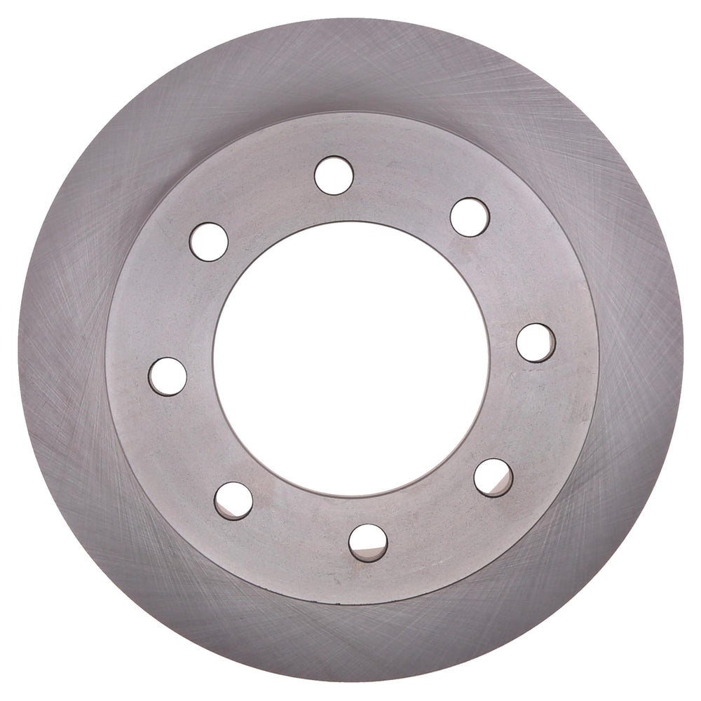 ACDelco close-up of machined rotor surface highlighting smooth finish for quieter braking