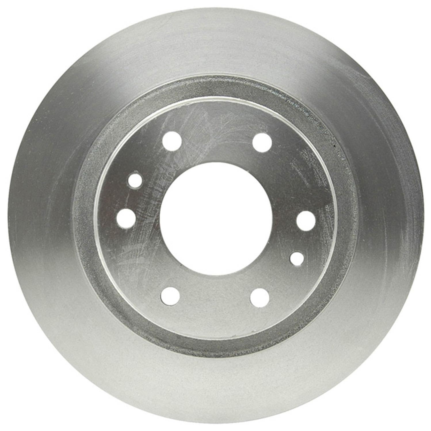ACDelco rotor face close-up showing smooth surface for even pad contact
