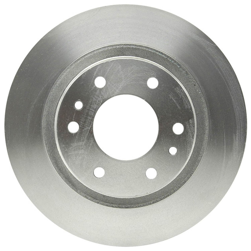 ACDelco rotor face close-up showing smooth surface for even pad contact