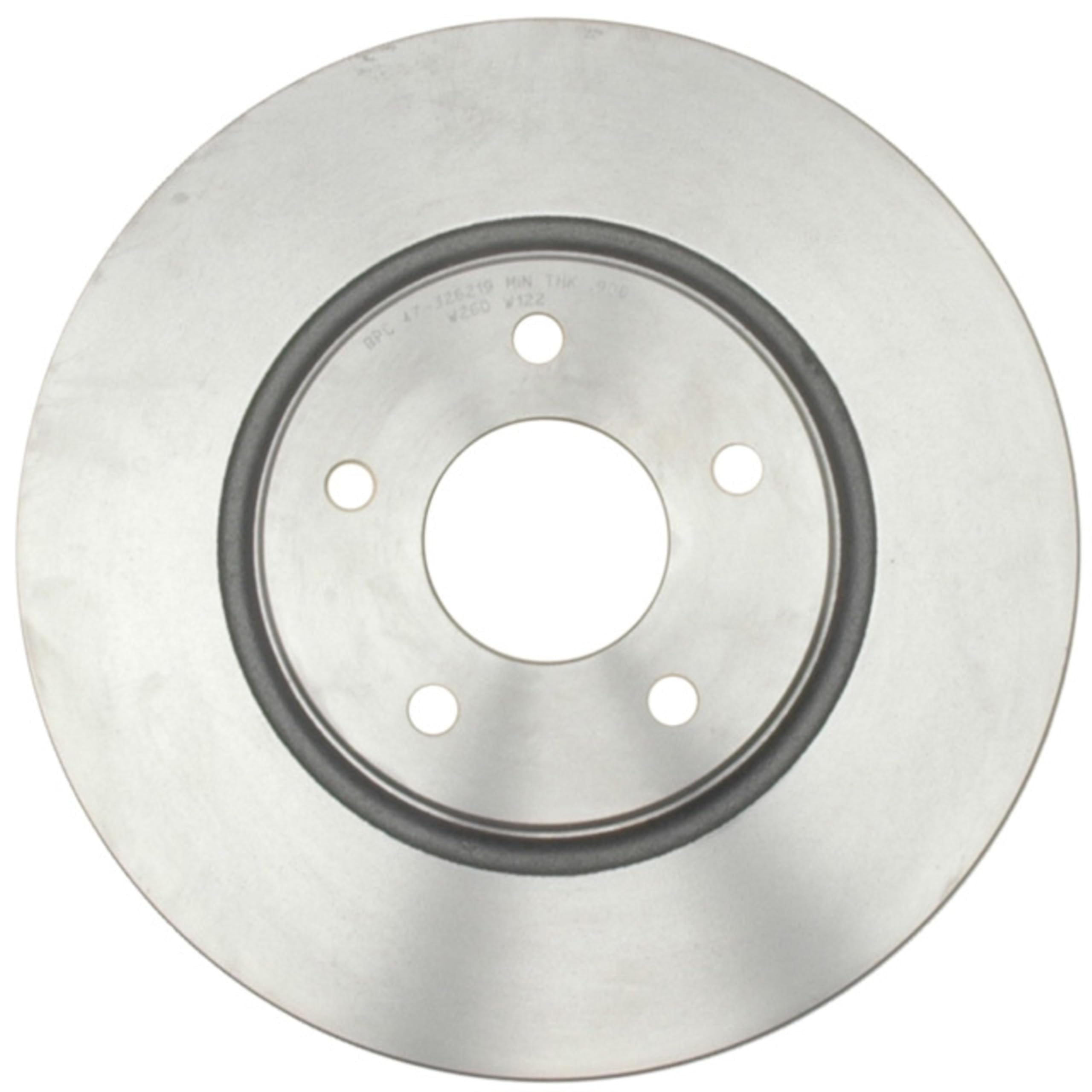 ACDelco rotor front face close-up with smooth finish for quieter braking