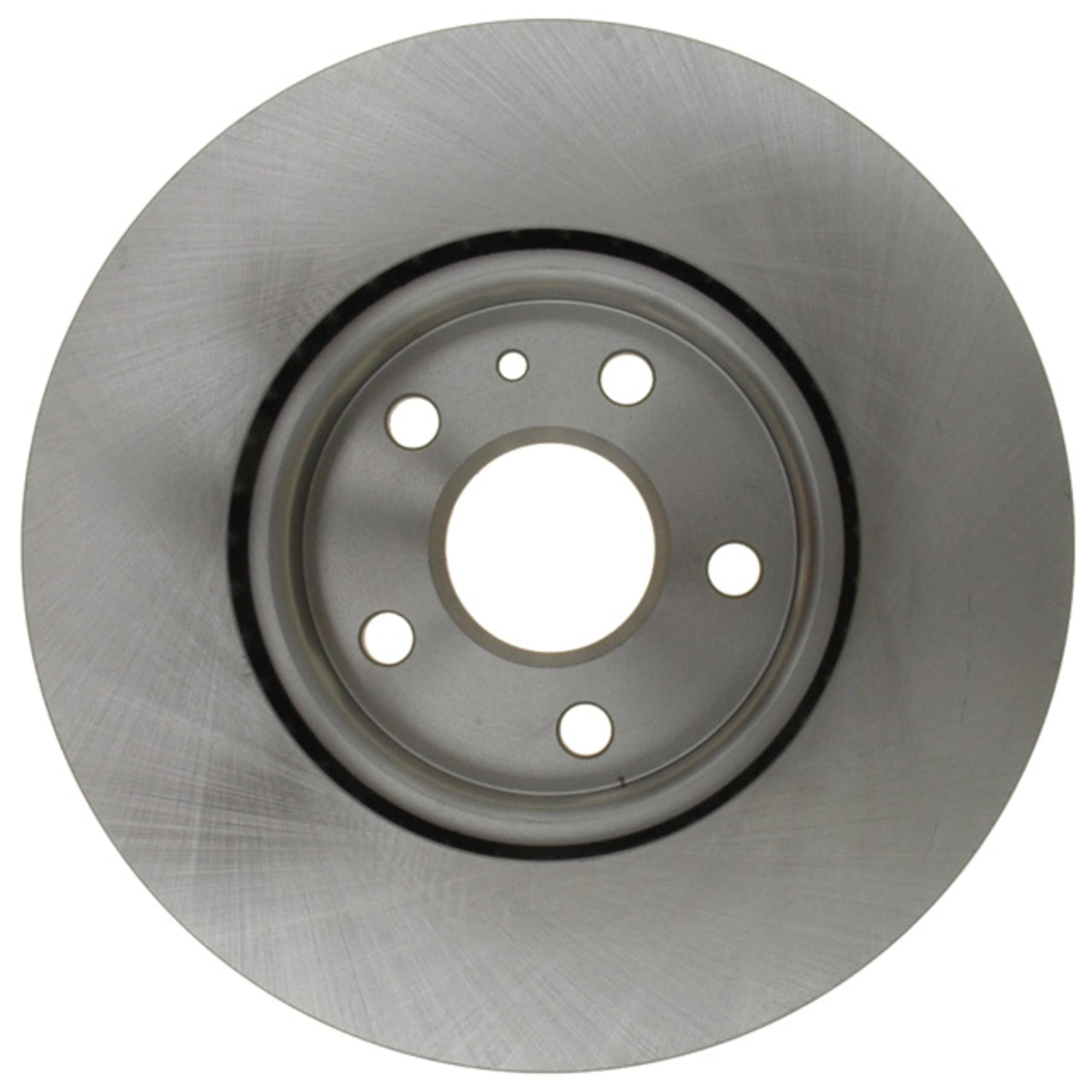 ACDelco rotor mounted on vehicle hub showing fitment and performance benefit