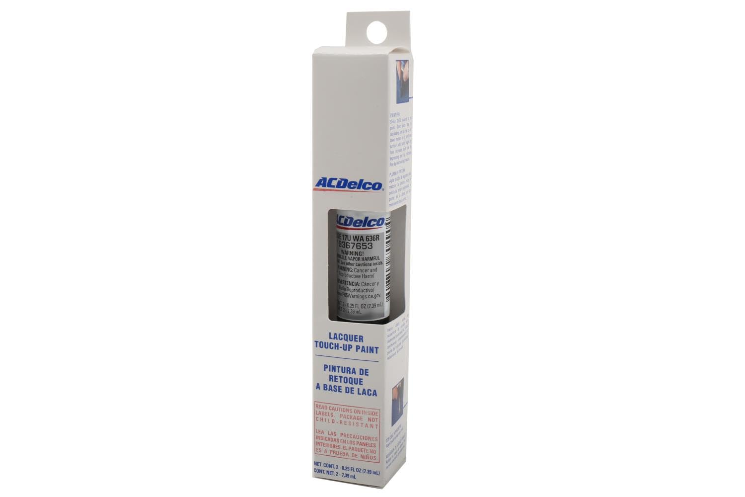 ACDelco switchblade silver front packaging showing factory color and pen benefits