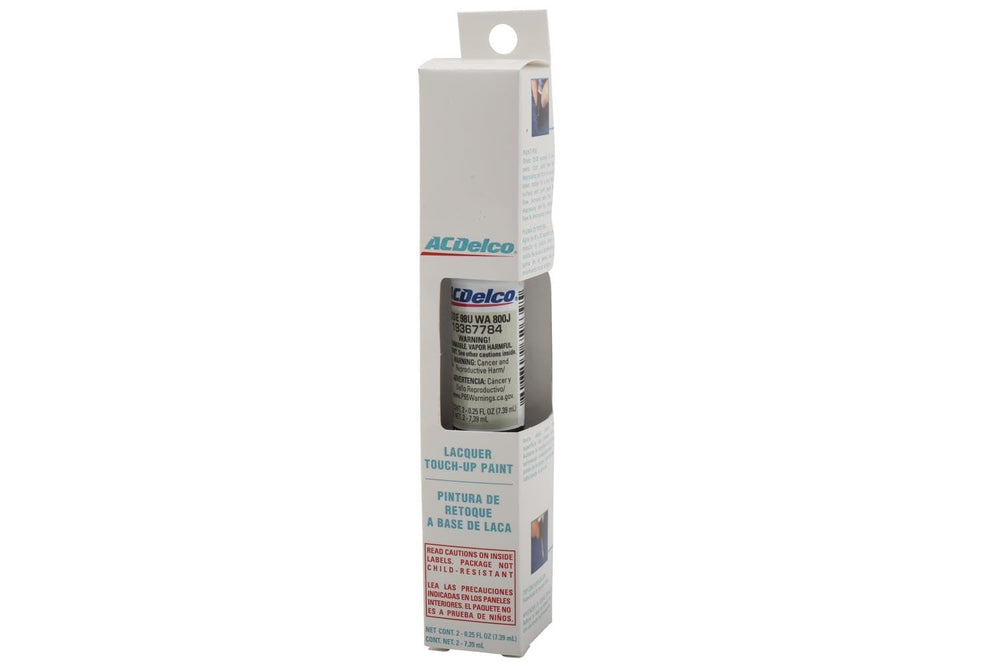ACDelco touch-up pen front packaging showing color code and compact design for convenience