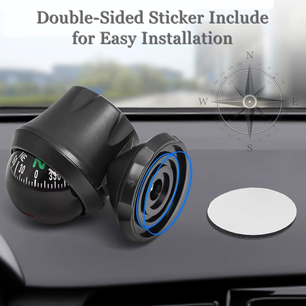 Acdion compass in a road trip setting offering reliable offline orientation