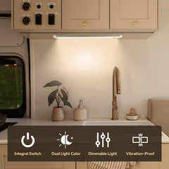 acegoo close-up of integrated press switch for easy dimming and mode control