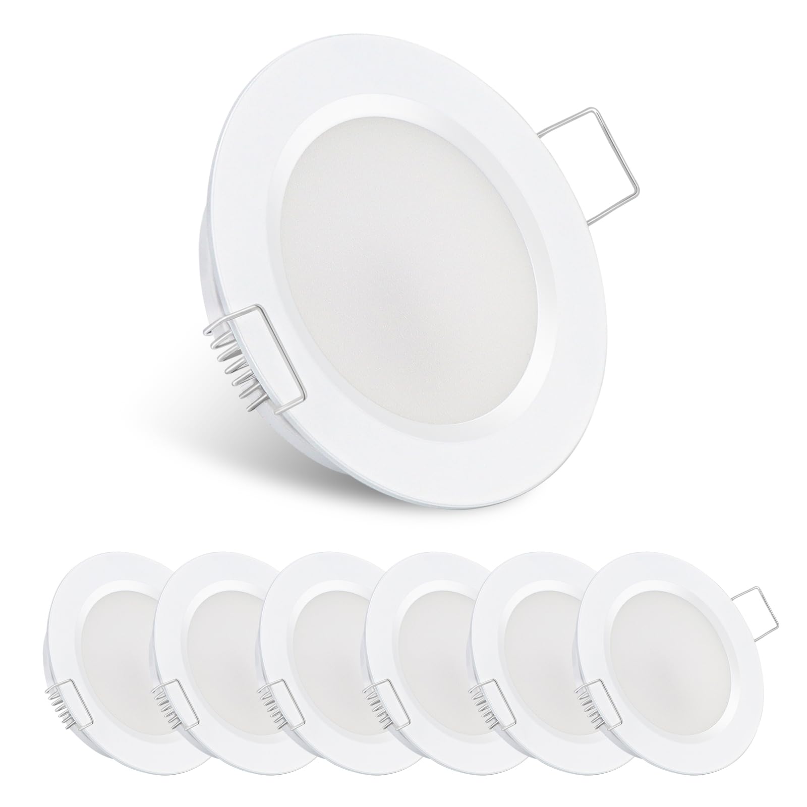 acegoo front ceiling puck light showing clean flush mount and bright output