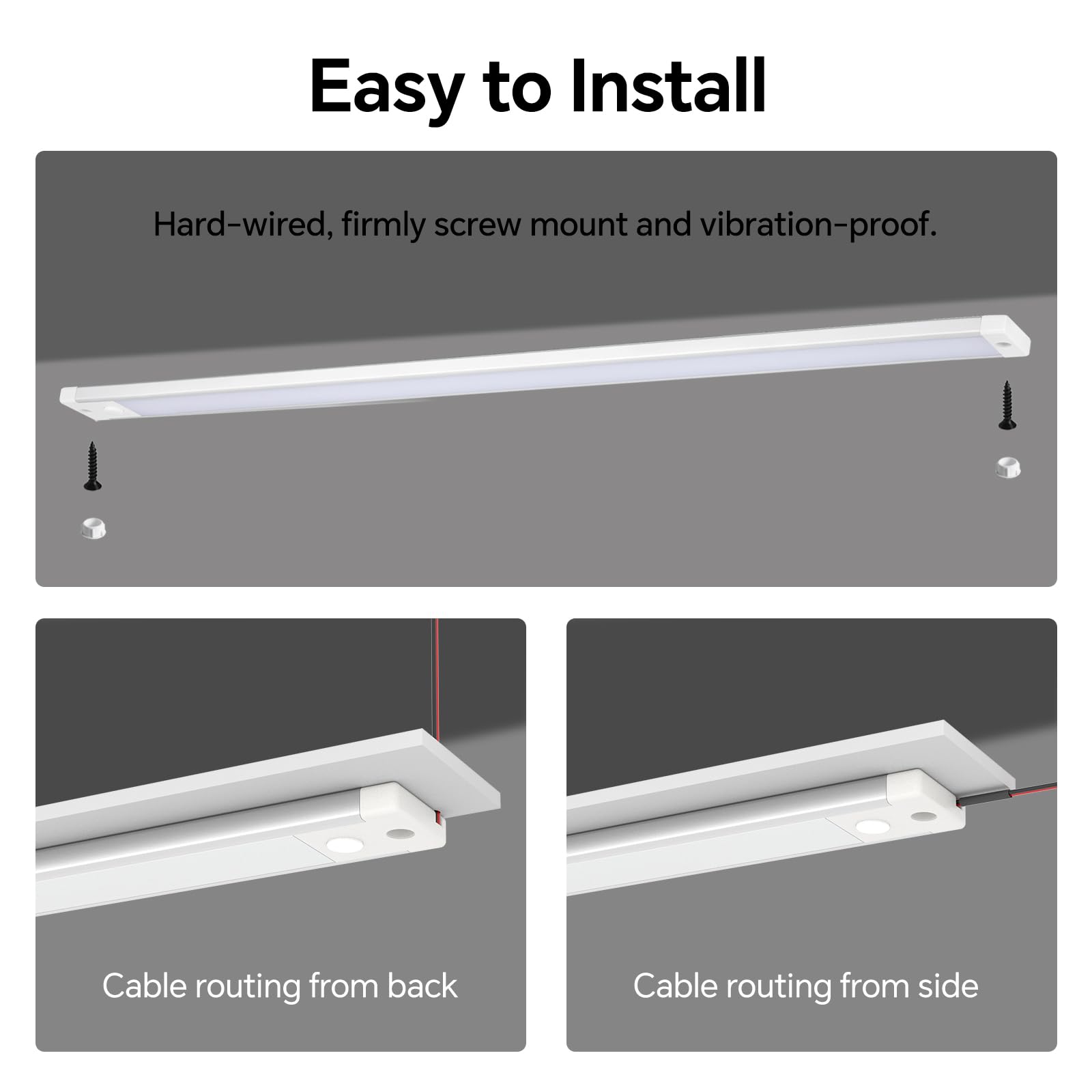 acegoo mounting screws and bracket for secure shock-resistant installation