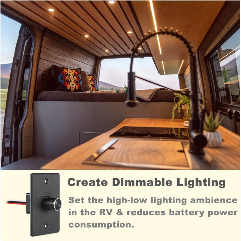 acegoo installed in RV ceiling, improving cabin lighting control and comfort