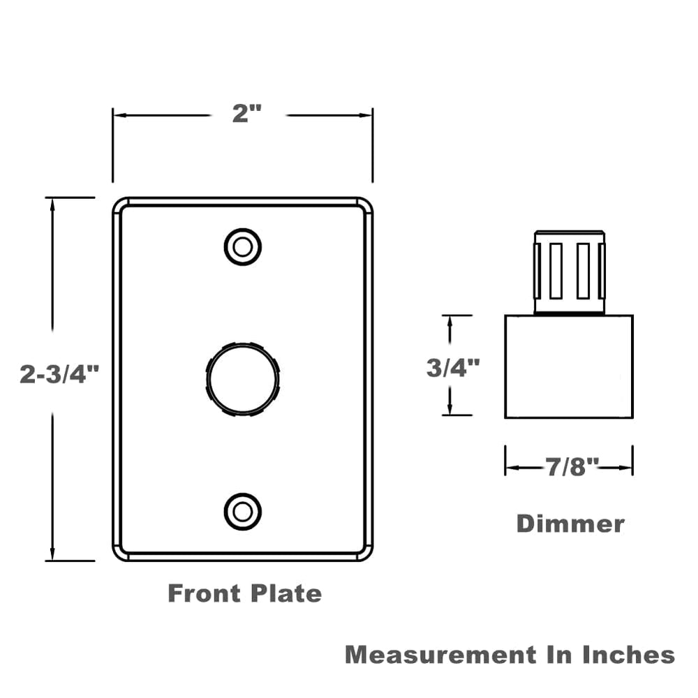 acegoo product packaging and contents including two dimmers and bezels