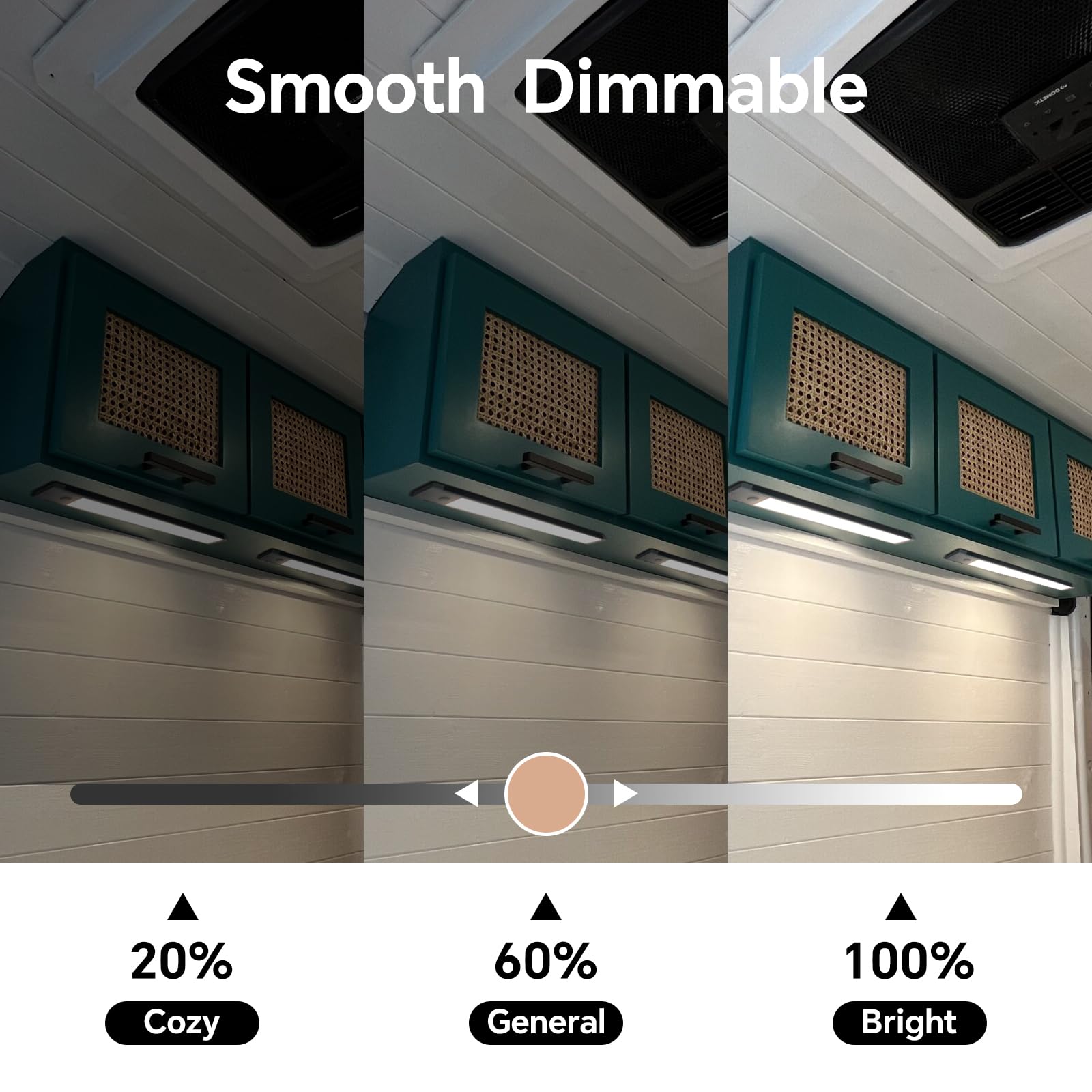 acegoo profile view mounted on surface illustrating low-profile space saving benefit