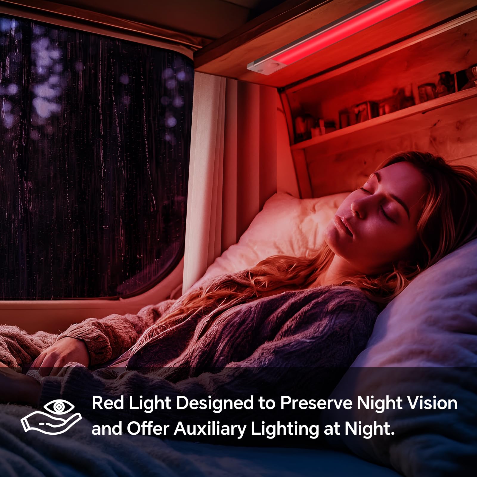 acegoo light bar warm white illumination creating cozy interior ambience