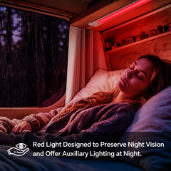 acegoo light bar warm white illumination creating cozy interior ambience