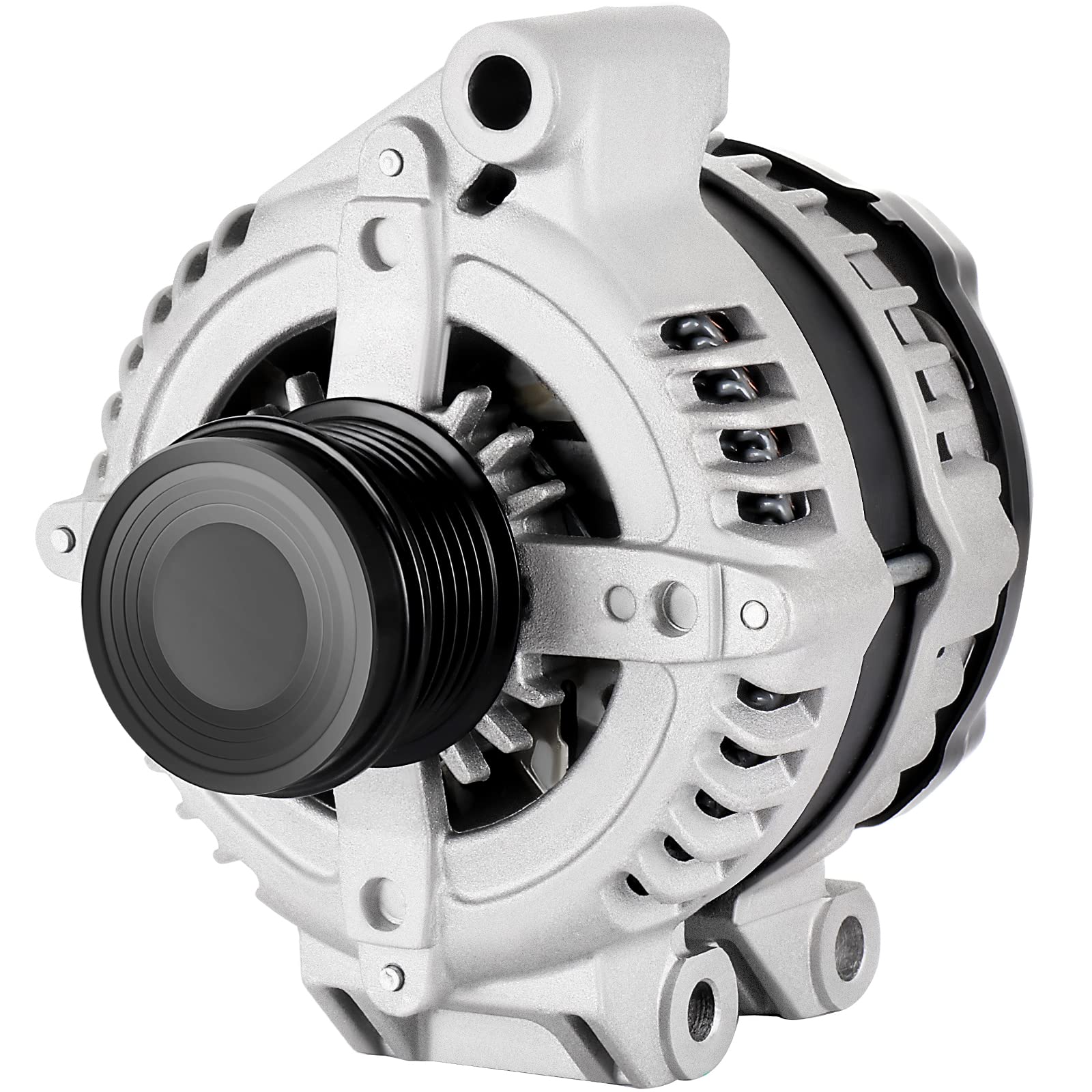 ACEOOYCC front view alternator showing mounting points and clean finish for reliable replacement