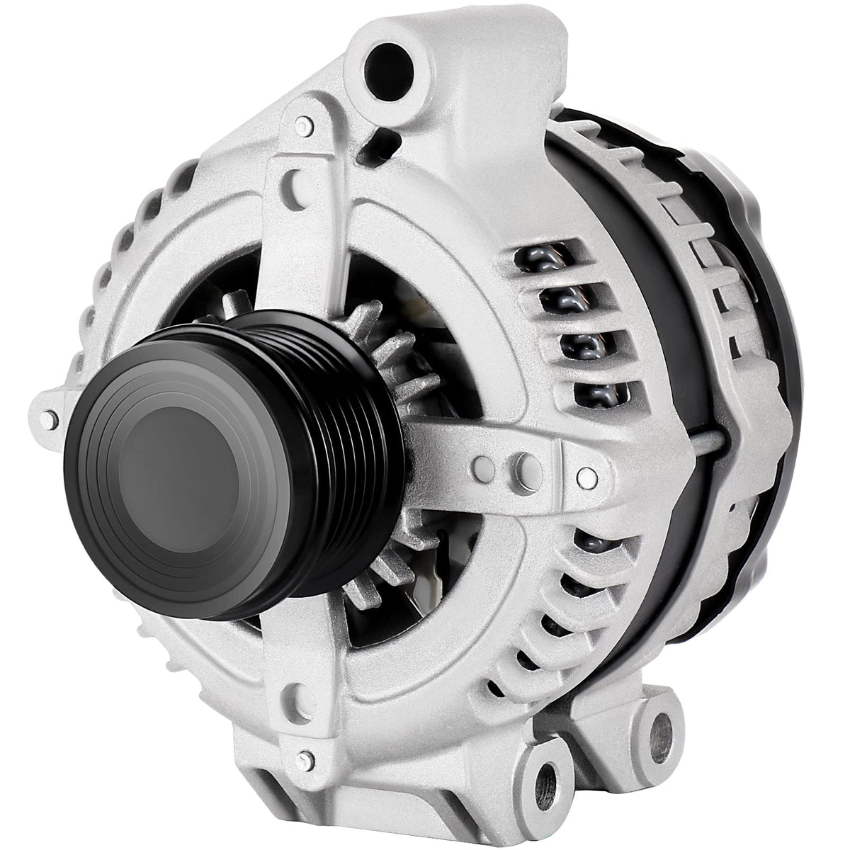 ACEOOYCC front view alternator showing mounting points and clean finish for reliable replacement