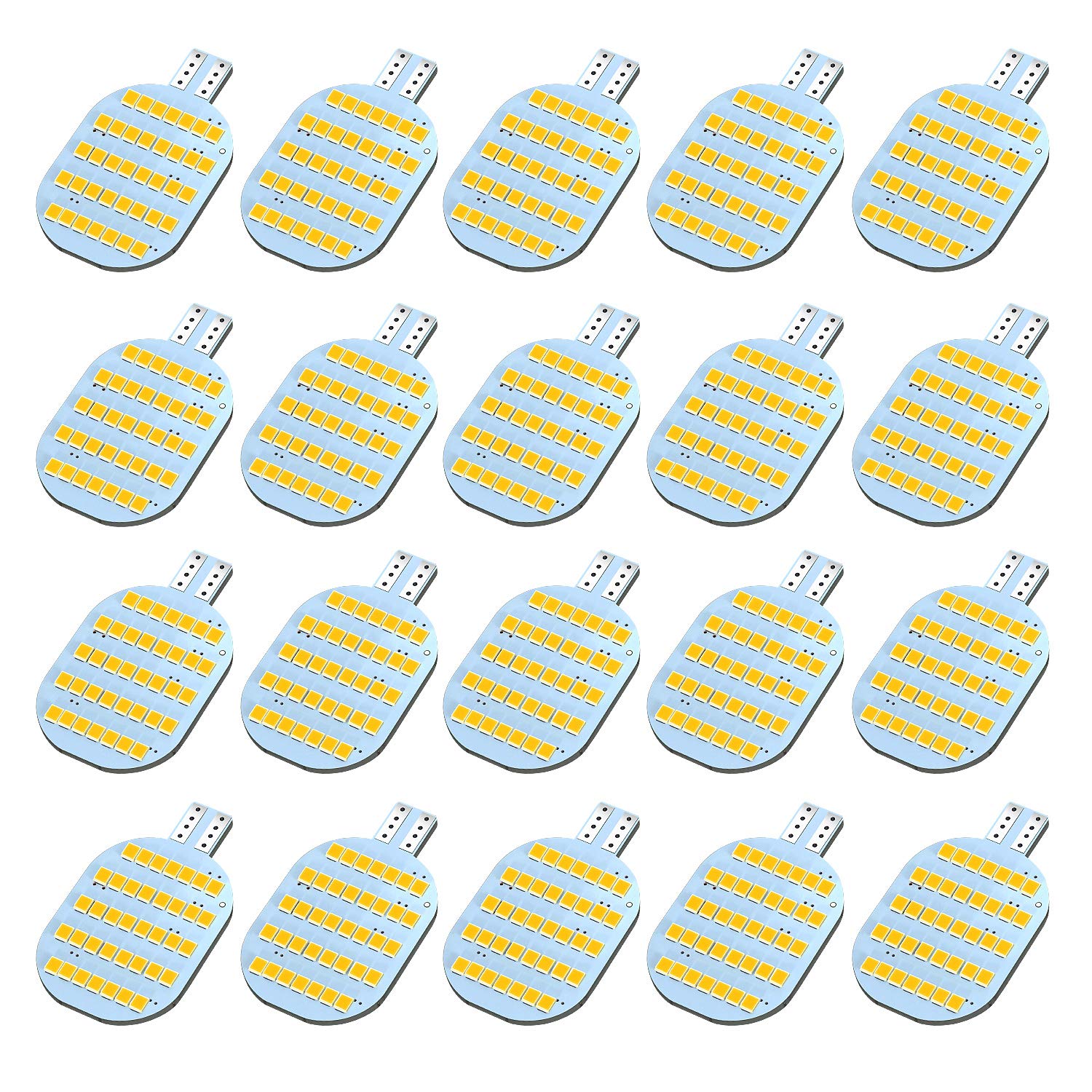 ACOHIUKE pack of 20 bulbs front view showing compact design and readiness