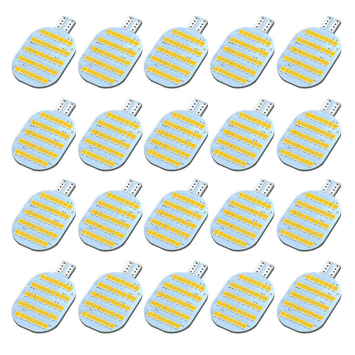 ACOHIUKE pack of 20 bulbs front view showing compact design and readiness