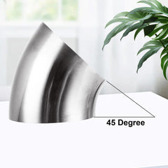 Acrux7 elbow next to ruler showing 2.5 inch fit for accurate sizing