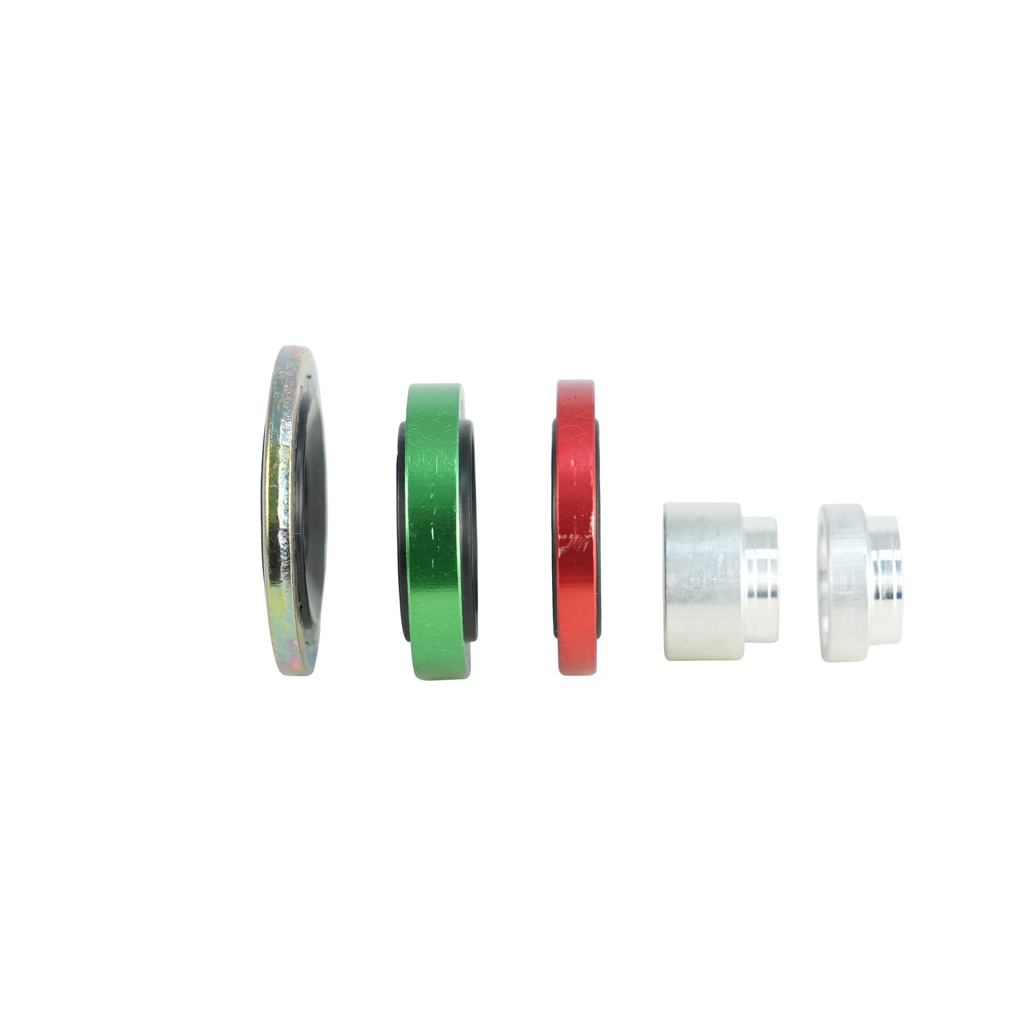ACTECMAX close-up of all color-coded sealing washers for quick identification