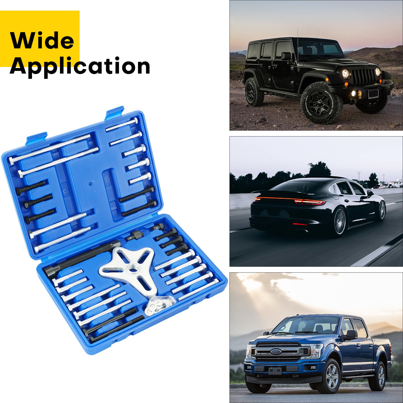 Acymner case size and scale with hand showing portable, garage-ready convenience