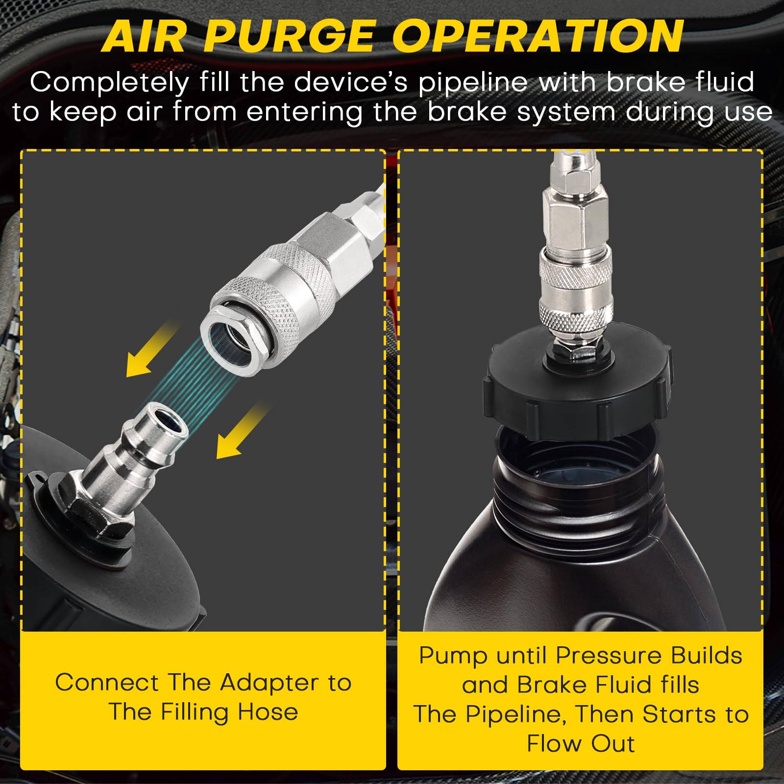 Acymner clear 1L collection bottle detail for visible fluid inspection and measurement