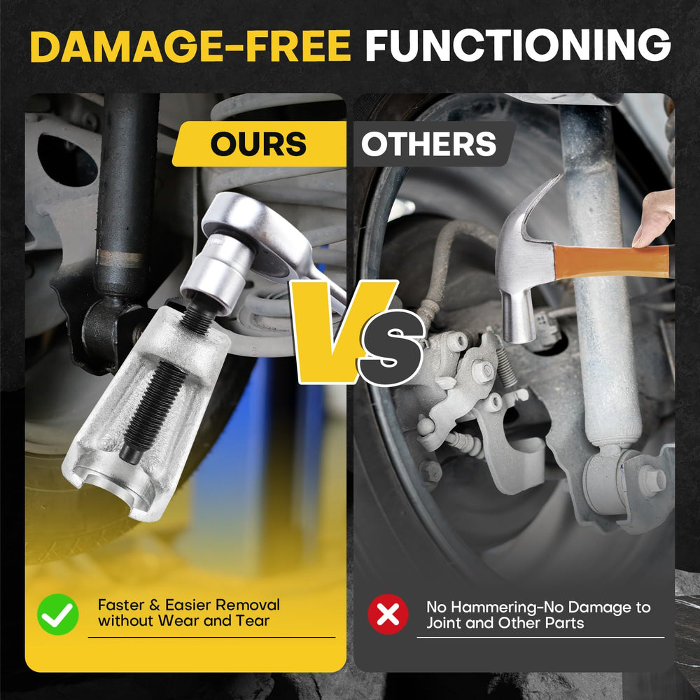 Acymner forcing bolts threaded with black-oxide finish resisting rust and galling