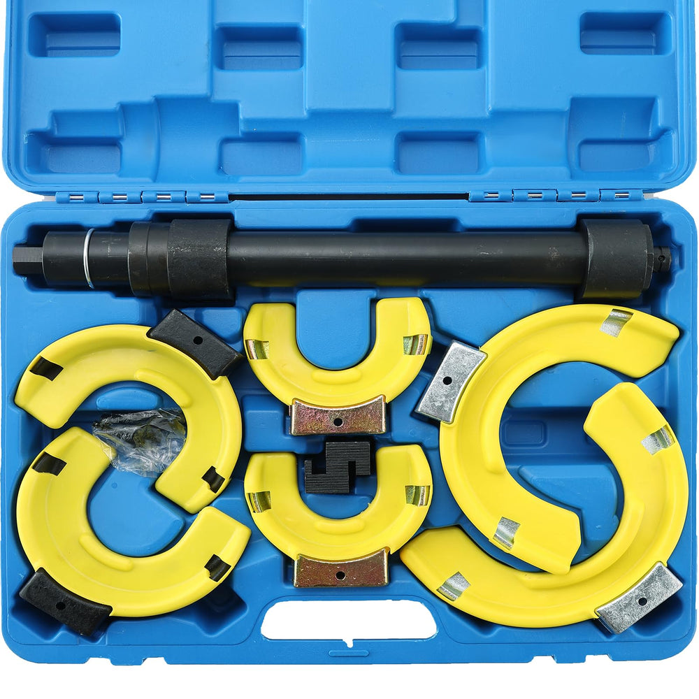 Acymner front packaging showing complete compressor kit, highlights portability