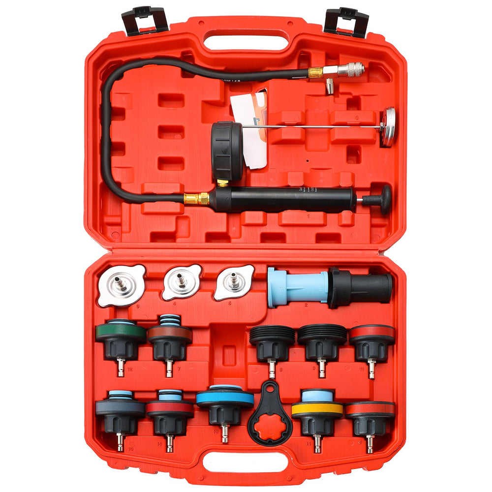 Acymner front view kit open showing organized tools and case for portability