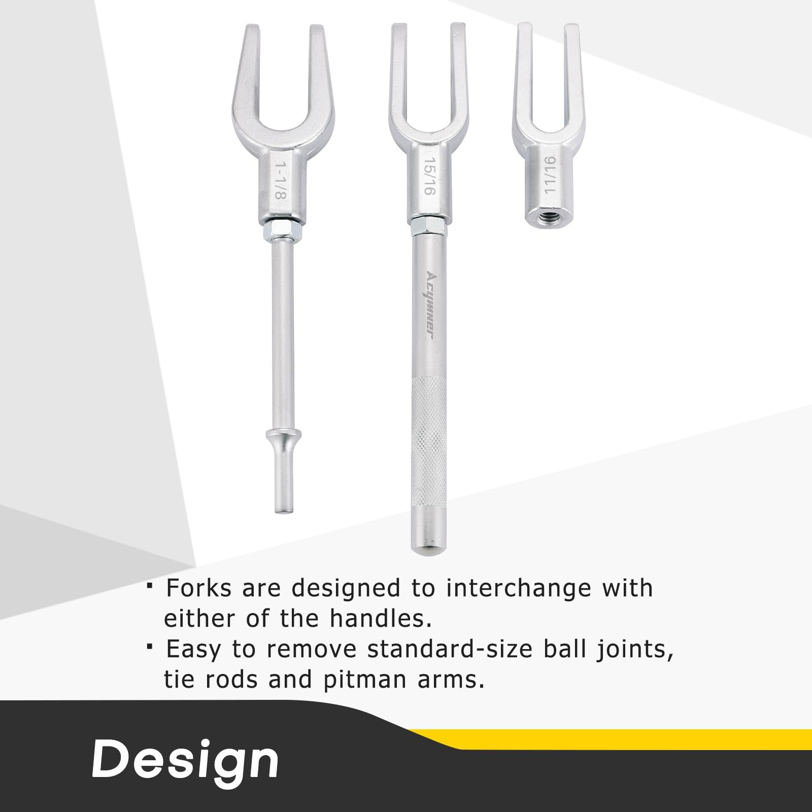Acymner laid out tools showing fork sizes and kit contents