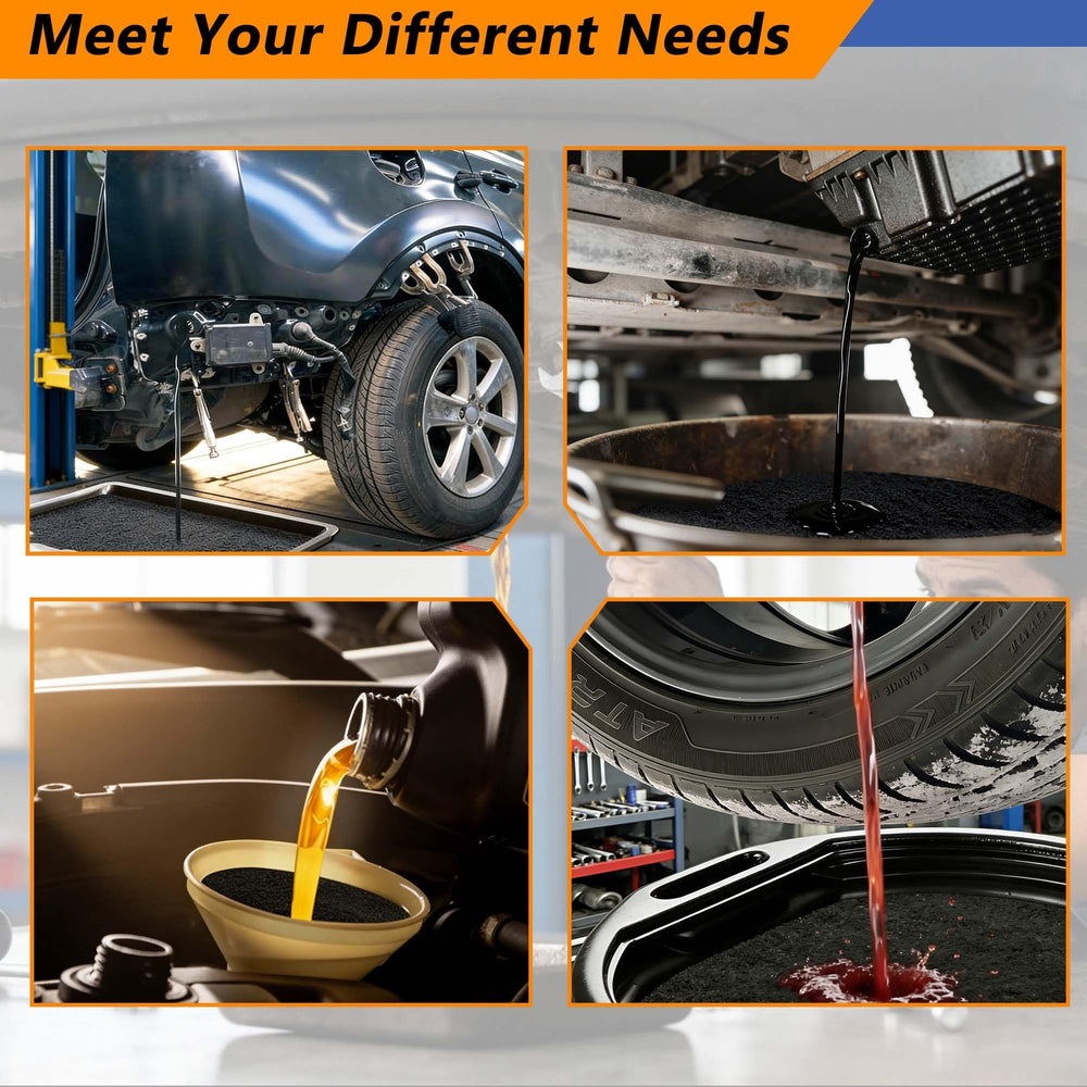 Acyoyava pads in a garage setup with tools, supports clean vehicle maintenance